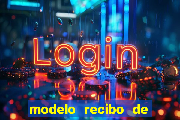 modelo recibo de pagamento autonomo